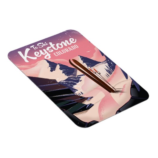 Keystone zum Ski Magnet (Rechte Seite)