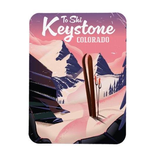 Keystone zum Ski Magnet (Vertikal)