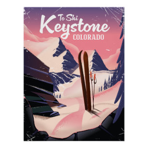 Keystone zum Ski Poster