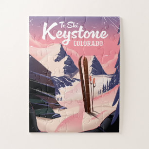 Keystone zum Ski Puzzle