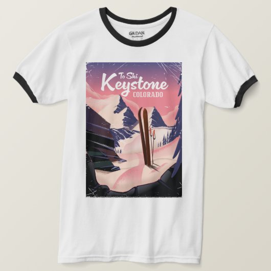 Keystone zum Ski T-Shirt (Design vorne)