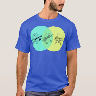 Keytar Platypus Venn Abbildung 1 T-Shirt
