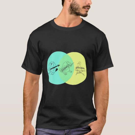 KEYTAR PLATYPUS VENN DIAGRAM T-Shirt (Vorderseite)