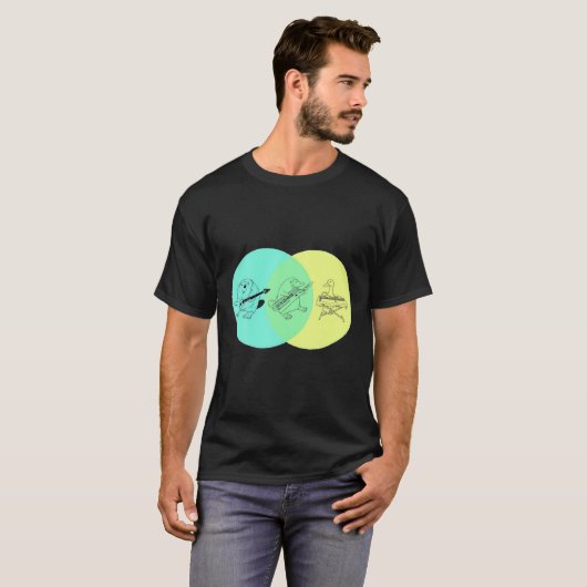 KEYTAR PLATYPUS VENN DIAGRAM T-Shirt (Vorne ganz)