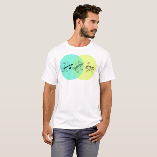 Keytar Platypus Venn Diagramm 2 Essenzieller T - S T-Shirt (Vorne ganz)