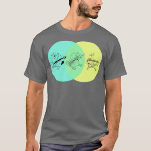 Keytar Platypus Venn Diagramm T-Shirt