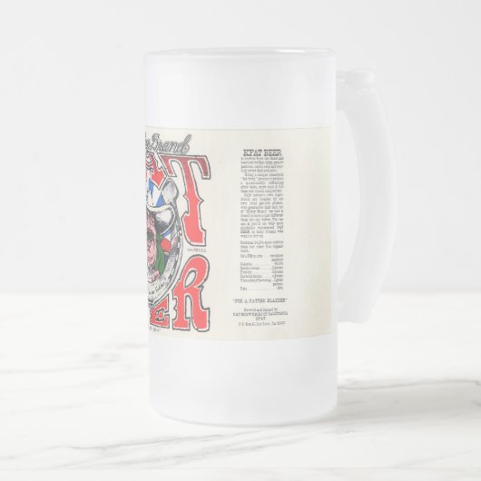 KFAT mattierte Bier-Tasse Mattglas Bierglas (VorderseiteRechts)