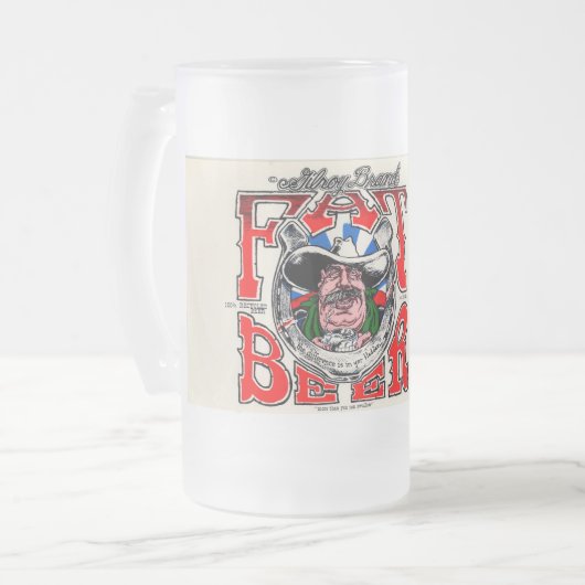 KFAT mattierte Bier-Tasse Mattglas Bierglas (Vorderseite Links)