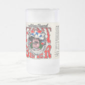 KFAT mattierte Bier-Tasse Mattglas Bierglas (Mittel)