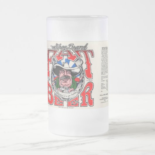 KFAT mattierte Bier-Tasse Mattglas Bierglas (Mittel)