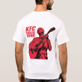 KFC und die Sunshine Band mit Gitarrenhan auf der  T-Shirt (Rückseite)