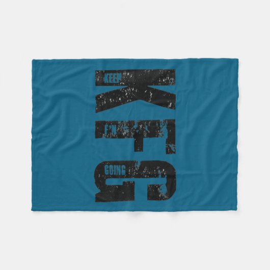 Kfg Keep F'n Going Military Style  Fleecedecke (Vorderseite (Horizontal))