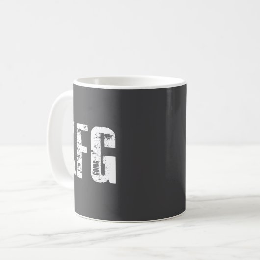 Kfg Keep F'n Going Military Style  Kaffeetasse (Vorderseite Links)