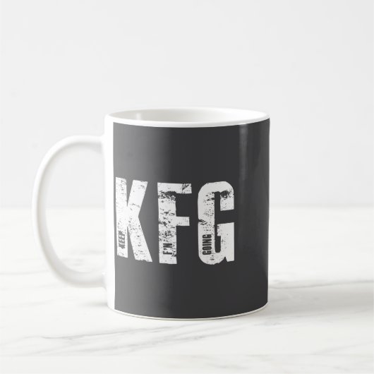 Kfg Keep F'n Going Military Style  Kaffeetasse (Links)