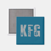Kfg Keep F'n Going Military Style  Magnet (Vorderseite/Rückseite)