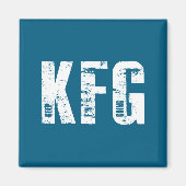 Kfg Keep F'n Going Military Style  Magnet (Vorne)