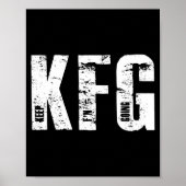 Kfg Keep F'n Going Military Style  Poster (Vorne)