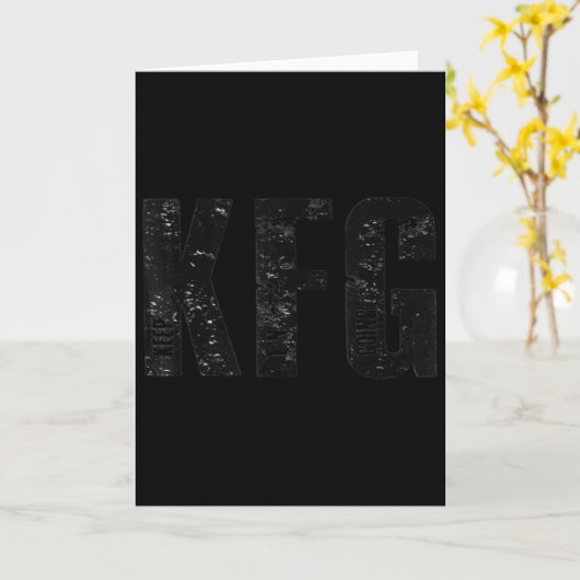 Kfg Mach Weiter Militärstil Karte (Gelbe Blume)