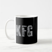 Kfg Mach's weiter im Militärstil Kaffeetasse (Links)