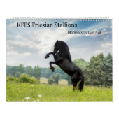 KFPS Friesian Stallion Calendar Kalender (Titelbild)