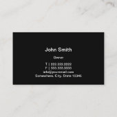 Kfz-Auto Reparatur Cooler Kfz-Formstahl Visitenkarte (Rückseite)