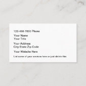 Kfz-Coole Visitenkarten Visitenkarte (Rückseite)