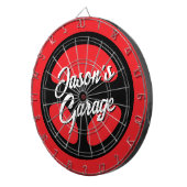 Kfz-Dartbrett mit Druck auf das Lenkrad Dartscheibe (Vorderseite rechts)