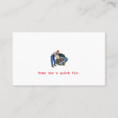 Kfz-Dienstleistungen | Autoteile Visitenkarte (Rückseite)