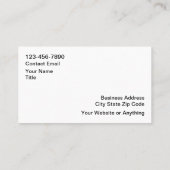 Kfz-Dienstleistungen Coole Visitenkarten Visitenkarte (Rückseite)