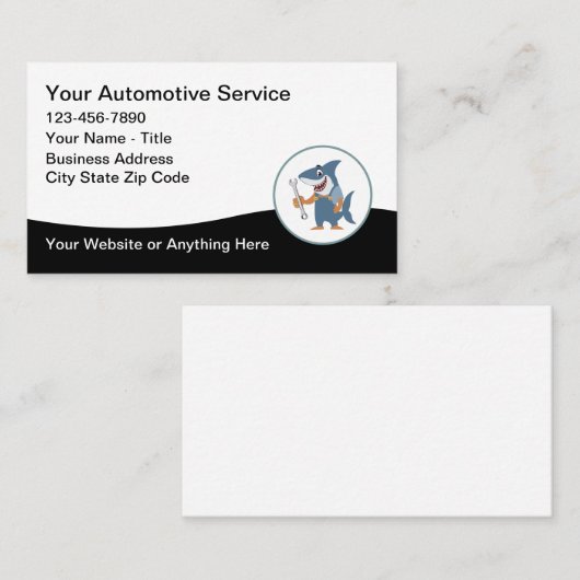 Kfz-Dienstleistungen Coole Visitenkarten Visitenkarte (Vorne/Hinten)
