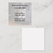Kfz-Dienstleistungen Einzigartige Visitenkarten Quadratische Visitenkarte (Vorne/Hinten)