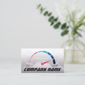 Kfz-Geschwindigkeitsmesser für die Reinlichkeit Visitenkarte (Stehend Vorderseite)