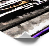 Kfz-Gitter und Scheinwerfer Poster (Ecke)