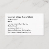 Kfz-Glasreparaturdienst - Neu Visitenkarte (Rückseite)