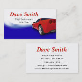 Kfz-Händler und -Service Visitenkarte (Vorne/Hinten)