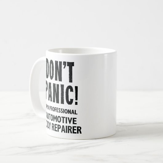 Kfz-Karosseriereparatur Kaffeetasse (Vorderseite Links)