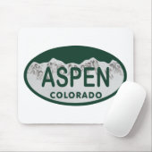 Kfz-Kennzeichen Aspen Colorado Mousepad (Mit Mouse)