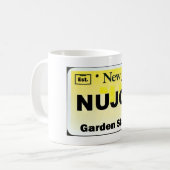 Kfz-Kennzeichen NU JOISY Kaffeetasse (Vorderseite Links)