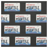 Kfz-Kennzeichengewebe Washingtons Seattle Stoff (Muster)