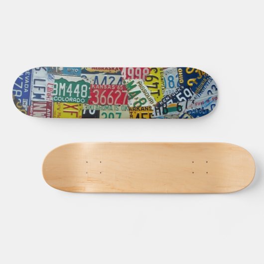 Kfz-Kennzeichenplattform Skateboard (Horizontal)