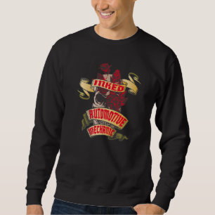 Kfz-Mechanik, gekneteter Schädel und Rote Rosen Ta Sweatshirt