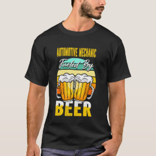 Kfz-Mechaniker betrieben von Bier Lustiges Bier T-Shirt