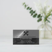 Kfz-Mechaniker Kupfer Metallic Gold glänzender Sta Visitenkarte (Stehend Vorderseite)