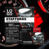 Kfz-Motor, Auto-Vertriebswerbung Flyer