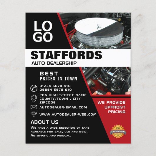 Kfz-Motor, Auto-Vertriebswerbung Flyer (Vorne)