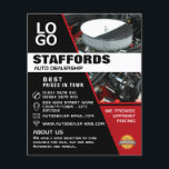 Kfz-Motor, Auto-Vertriebswerbung Flyer<br><div class="desc">Motor,  Auto-Händler Werbung Flyer durch den Business Card Store.</div>