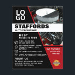 Kfz-Motor, Auto-Vertriebswerbung Flyer<br><div class="desc">Motor,  Auto-Händler Werbung Flyer durch den Business Card Store.</div>