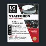 Kfz-Motor, Auto-Vertriebswerbung Flyer<br><div class="desc">Motor,  Auto-Händler Werbung Flyer durch den Business Card Store.</div>