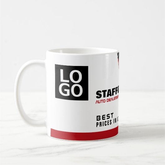 Kfz-Motor, Auto-Vertriebswerbung Kaffeetasse (Links)