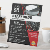 Kfz-Motor, Auto-Vertriebswerbung Sockelschild (In Situ)